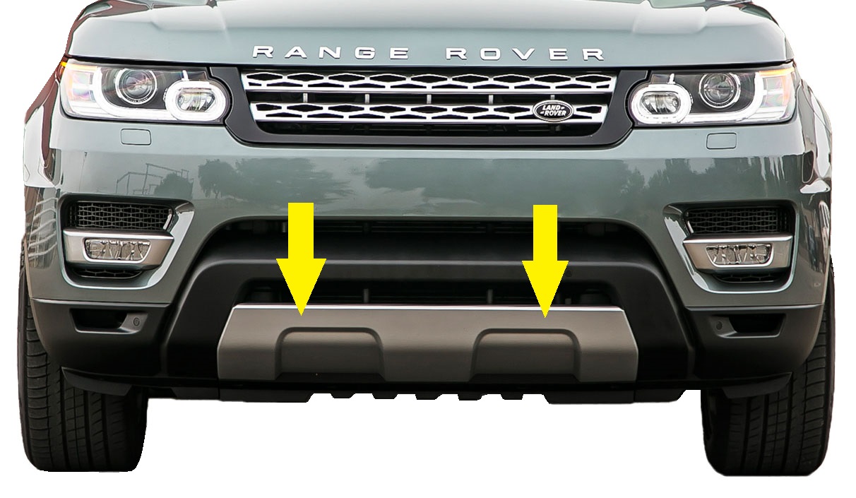 FRONT BUMPER TOW Eye Cover in Silver for Range Rover Sport 2013 L494